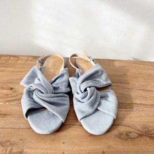 Schutz Suede Knotted Strap Slingback Sandal